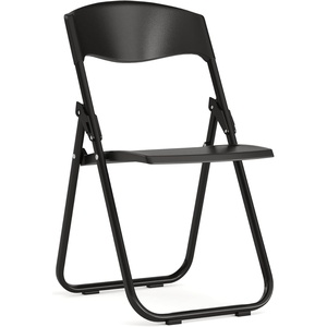 image:imageFlash Furniture 6 Pack HERCULES Series 500 lb Capacity Heavy Duty Black Plastic Folding Chair with Builtin Ganging BracketsBlack
