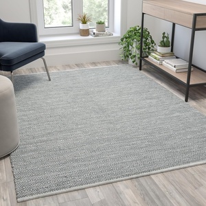 image:imageFlash Furniture Abbott Area Rug  Grey  Diamond Pattern  5 x 7  Stain ResistantGrey