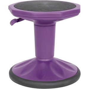 image:imageFlash Furniture Carter Adjustable Height Kids Active Stool  Flexible Purple Stool for Classroom and Home  NonSkid Bottom  Rubberized Seat  14  18 Seat Height