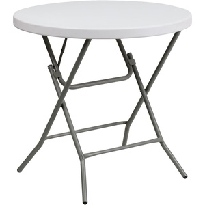 image:imageFlash Furniture Elon Commercial Grade 263Foot Round Granite White Plastic Folding Table