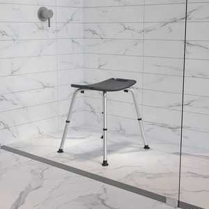 image:imageFlash Furniture HERCULES Series ToolFree and Quick Assembly 300 Lb Capacity Adjustable Gray Bath amp Shower Chair with Nonslip Feet