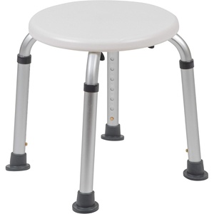 image:imageFlash Furniture Hercules Series Aluminum Bath and Shower Chair with Adjustable Seat Height AntiSlip Medical Shower Chair WhiteWhite