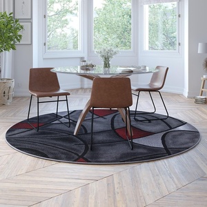 image:imageFlash Furniture Jubilee Collection Abstract Area Rug  High Pile Orange Olefin Rug  2 x 3 Area Rug  Jute Backing  Hallway Entryway Bedroom Living RoomLava