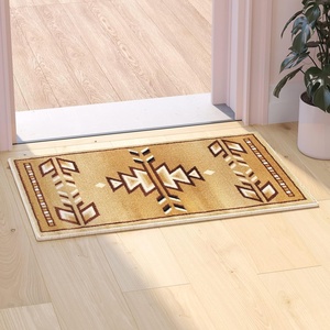 image:imageFlash Furniture Lodi Collection Southwestern Area Rug  Low Pile Brown Olefin Rug  2 x 3 Area Rug  Jute Backing  Hallway Entryway Bedroom Living RoomBeige