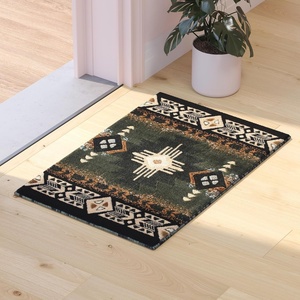 image:imageFlash Furniture Mohave Traditional Southwestern Style Area Rug  Rustic Ivory Accent Rug  2 x 7  Olefin Fibers with Jute BackingSage