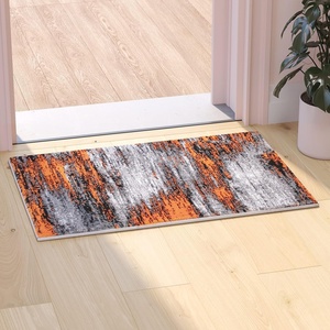 image:imageFlash Furniture Rylan Collection Scraped Pattern Area Rug  High Pile Purple Olefin Rug  2 x 3 Area Rug  Jute Backing  Hallway Entryway Bedroom Living RoomOrange