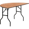 image:imageFlash Furniture 4 ft Wood Folding Round Banquet Table  Durable Construction Commercial UseNatural