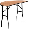 image:imageFlash Furniture 4 ft Wood Folding Round Banquet Table  Durable Construction Commercial UseNatural