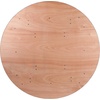 image:imageFlash Furniture 55Foot Round Wood Folding Banquet Table with Clear Coated Finished Top