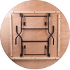 image:imageFlash Furniture 55Foot Round Wood Folding Banquet Table with Clear Coated Finished Top