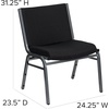 image:imageFlash Furniture Hercules Series Big amp Tall 1000 lb Rated Black Vinyl Stack Chair with Ganging BracketBlack