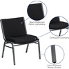 image:imageFlash Furniture Hercules Series Big amp Tall 1000 lb Rated Black Vinyl Stack Chair with Ganging BracketBlack