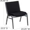 image:imageFlash Furniture Hercules Series Big amp Tall 1000 lb Rated Black Vinyl Stack Chair with Ganging BracketBlack
