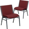image:imageFlash Furniture Hercules Series Big amp Tall 1000 lb Rated Black Vinyl Stack Chair with Ganging BracketBurgundy