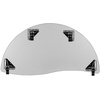 image:imageFlash Furniture Mobile 60 Half Circle Wave Collaborative Grey Thermal Laminate Activity Table  Standard Height Adjustable LegsOak
