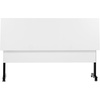 image:imageFlash Furniture Palmer Commercial Nesting Flip Training Table HeavyDuty Steel Frame and TLegs Modesty Panel 1 Thick Tabletop 72 x 24 White TopBlack Frame