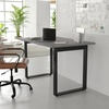 image:imageFlash Furniture Redmond Conference Table with UFrame Base Commercial Water and Scratch Resistant Laminate Finish PVC Edge Heavy Duty Steel Frame 48x30 WalnutGray Oak