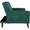 image:imageFlash Furniture Sophia Premium Split Back Sofa Futon  Navy Velvet Upholstery  Solid Wood Legs  Convertible Sleeper Couch for Small SpacesEmerald