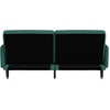 image:imageFlash Furniture Sophia Premium Split Back Sofa Futon  Navy Velvet Upholstery  Solid Wood Legs  Convertible Sleeper Couch for Small SpacesEmerald