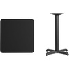 image:imageFlash Furniture Stiles 24 Square Black Laminate Table Top with 22 x 22 Table Height BaseBlack