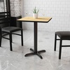 image:imageFlash Furniture Stiles 24 Square Black Laminate Table Top with 22 x 22 Table Height BaseNatural