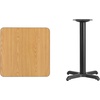 image:imageFlash Furniture Stiles 24 Square Black Laminate Table Top with 22 x 22 Table Height BaseNatural