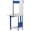 image:imageFlash Furniture Walker Blue Corner Computer Desk with HutchBlue and White