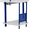 image:imageFlash Furniture Walker Blue Corner Computer Desk with HutchBlue and White