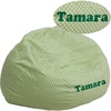 image:imageFlash Furniture Personalized Oversized Green Dot Bean Bag Chair