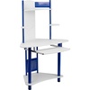 image:imageFlash Furniture Walker Blue Corner Computer Desk with HutchBlue and White