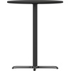 image:imageFlash Furniture 30 Round Mahogany Laminate Table Top with 22 x 22 Bar Height Table BaseBlack