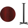 image:imageFlash Furniture 30 Round Mahogany Laminate Table Top with 22 x 22 Bar Height Table BaseMahogany