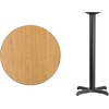 image:imageFlash Furniture 30 Round Mahogany Laminate Table Top with 22 x 22 Bar Height Table BaseNatural