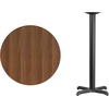 image:imageFlash Furniture 30 Round Mahogany Laminate Table Top with 22 x 22 Bar Height Table BaseWalnut