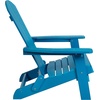 image:imageFlash Furniture Charlestown Folding Adirondack Chair  Black  Poly Resin  IndoorOutdoor  Weather Resistant  Set of 2Blue
