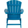 image:imageFlash Furniture Charlestown Folding Adirondack Chair  Black  Poly Resin  IndoorOutdoor  Weather Resistant  Set of 2Blue