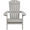image:imageFlash Furniture Charlestown Folding Adirondack Chair  Black  Poly Resin  IndoorOutdoor  Weather Resistant  Set of 2Grey