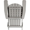 image:imageFlash Furniture Charlestown Folding Adirondack Chair  Black  Poly Resin  IndoorOutdoor  Weather Resistant  Set of 2Grey