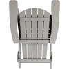 image:imageFlash Furniture Charlestown Folding Adirondack Chair  Black  Poly Resin  IndoorOutdoor  Weather Resistant  Set of 2Grey