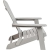 image:imageFlash Furniture Charlestown Folding Adirondack Chair  Black  Poly Resin  IndoorOutdoor  Weather Resistant  Set of 2Grey