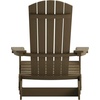 image:imageFlash Furniture Charlestown Folding Adirondack Chair  Black  Poly Resin  IndoorOutdoor  Weather Resistant  Set of 2Mahogany