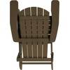 image:imageFlash Furniture Charlestown Folding Adirondack Chair  Black  Poly Resin  IndoorOutdoor  Weather Resistant  Set of 2Mahogany