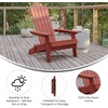 image:imageFlash Furniture Charlestown Folding Adirondack Chair  Black  Poly Resin  IndoorOutdoor  Weather Resistant  Set of 2Red