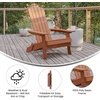 image:imageFlash Furniture Charlestown Folding Adirondack Chair  Black  Poly Resin  IndoorOutdoor  Weather Resistant  Set of 2Red