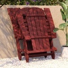 image:imageFlash Furniture Charlestown Folding Adirondack Chair  Black  Poly Resin  IndoorOutdoor  Weather Resistant  Set of 2Red