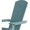 image:imageFlash Furniture Charlestown Folding Adirondack Chair  Black  Poly Resin  IndoorOutdoor  Weather Resistant  Set of 2Sea Foam
