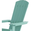image:imageFlash Furniture Charlestown Folding Adirondack Chair  Black  Poly Resin  IndoorOutdoor  Weather Resistant  Set of 2Sea Foam