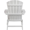 image:imageFlash Furniture Charlestown Folding Adirondack Chair  Black  Poly Resin  IndoorOutdoor  Weather Resistant  Set of 2White
