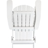 image:imageFlash Furniture Charlestown Folding Adirondack Chair  Black  Poly Resin  IndoorOutdoor  Weather Resistant  Set of 2White