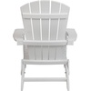 image:imageFlash Furniture Charlestown Folding Adirondack Chair  Black  Poly Resin  IndoorOutdoor  Weather Resistant  Set of 2White